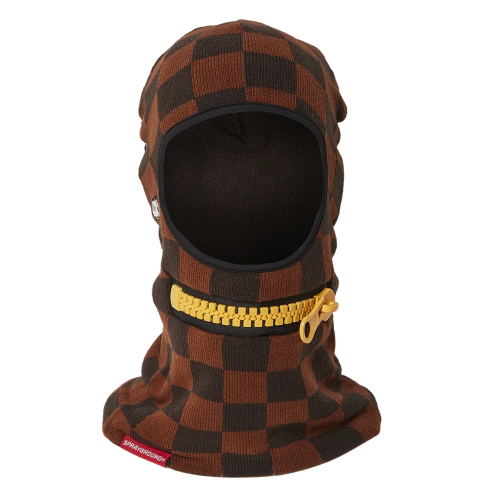 Sprayground, Big Bite Ski Mask, Brown & Black